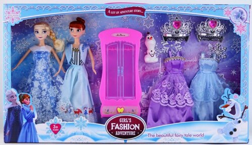 Набор кукол Frozen с платьями и шкафом 505F, в коробке