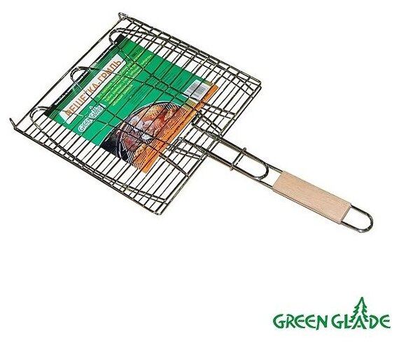 Решетка для гриля Green Glade 721С с деревянной ручкой
