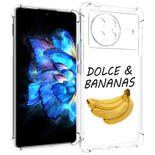 Чехол MyPads Dolce Дольче банан для Vivo X Note 5G задняя-панель-накладка-бампер чехол mypads dolce дольче банан для xiaomi poco m4 5g задняя панель накладка бампер