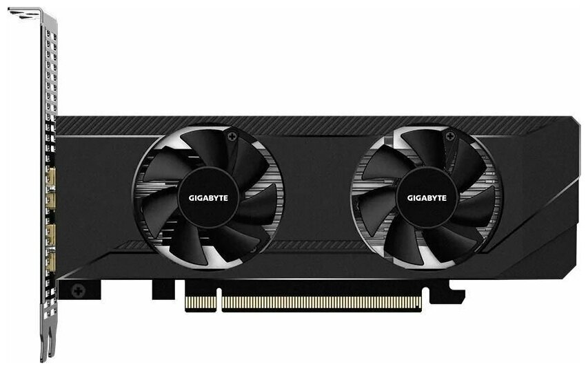 Видеокарта GIGABYTE Radeon RX 6400 D6 LOW PROFILE GV-R64D6-4GL