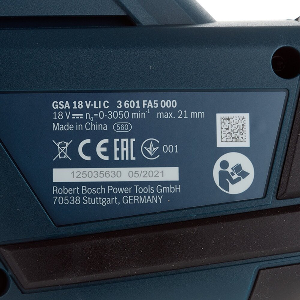 Сабельная пила Bosch GSA 18 V-LI C L-Boxx (06016A5001) - фотография № 16