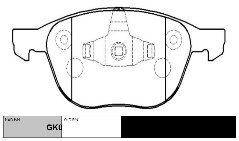 Ctr колодки тормозные gk0159