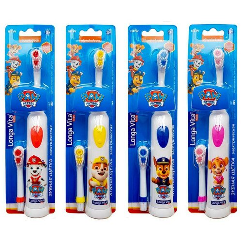 Электрическая зубная щетка Longa Vita Paw Patrol детская ротационная 2 насадки от 3-х лет КАВ-3-НТМ 87900₽