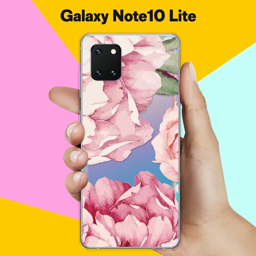 Силиконовый чехол Пионы на Samsung Galaxy Note 10 Lite