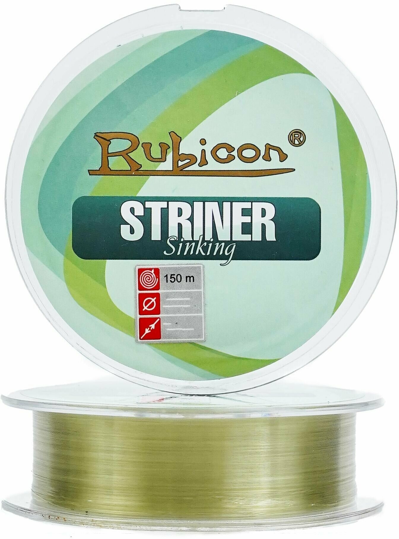 Монофильная леска для рыбалки RUBICON Striner Sinking 150 м 0,20mm (olive)