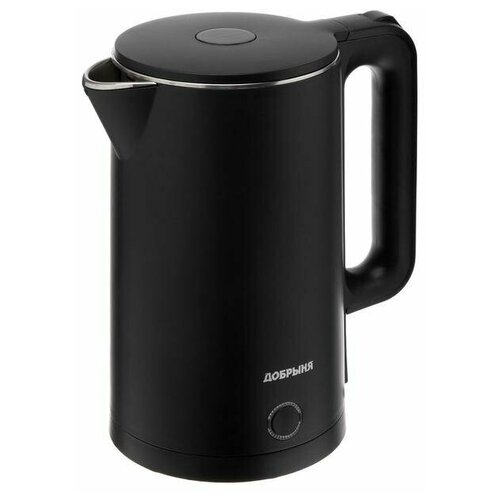 Чайник электрический Добрыня DO-1245B пластик колба металл 18 л 2000 Вт чёрный 222200₽