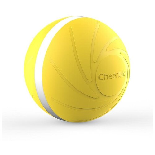 Интерактивная игрушка для собак, мячик дразнилка Cheerble Wicked Ball Жёлтый