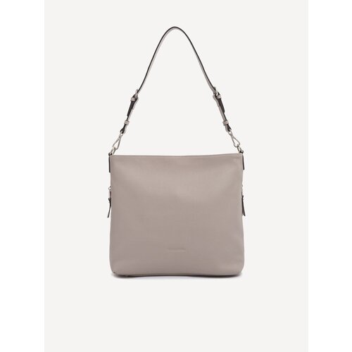 фото Сумка хобо женская eleganzza , натуральная кожа, бежевый