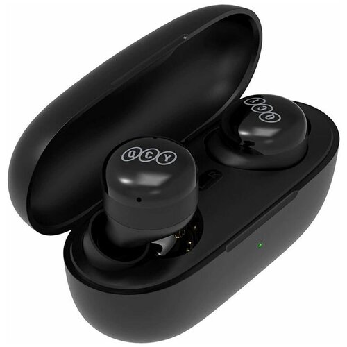 Гарнитура вкладыши QCY T17 черный беспроводные bluetooth в ушной раковине BH21Q17A 213000₽