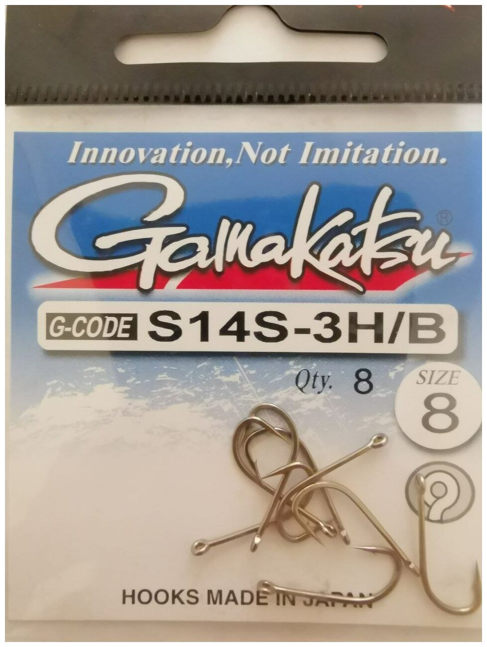 Крючок Gamakatsu Hook S14S-3H/B №8