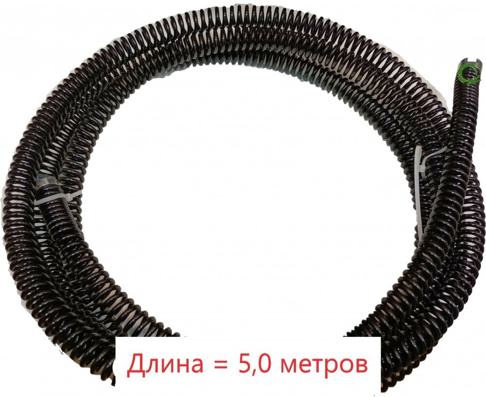 Спираль для прочистки засоров в канализации диаметр 22 мм, длина 5 метров CROCODILE 50315-22-5