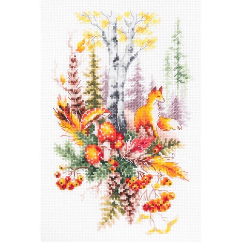 Набор для вышивания Чудесная Игла 200-018 Дух осеннего леса 17 х 27 см набор для вышивания крестом дух осеннего леса