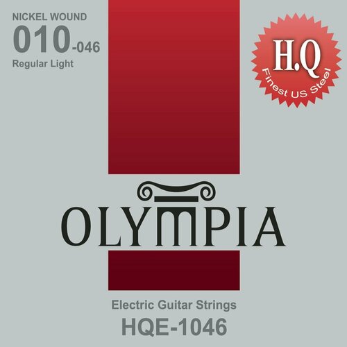 n1252 nickel 200 roller wound комплект струн для электрогитары 012 052 la bella Olympia HQE1046 струны для эл. гитары Nickel Wound (10-13-17-26w-36-46)