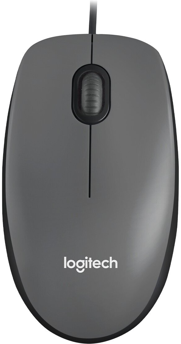 Мышь проводная Logitech M90 black (USB1.1, оптическая, 1000dpi, 2but) (910-001794)