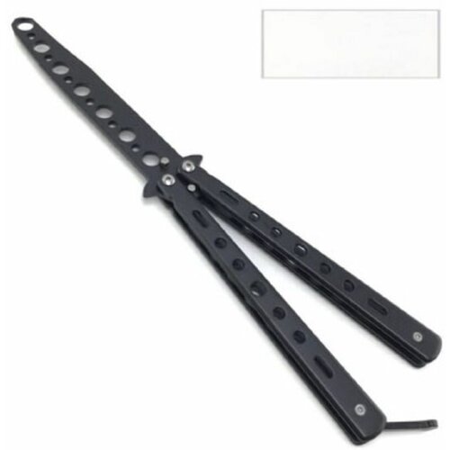 фото Нож тренировочный складной бабочка c-76 (10/22) черный ножи_нови