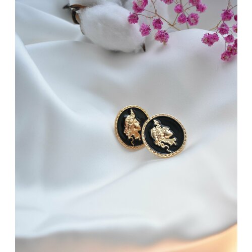 фото Серьги женские бижутерия, набор сережки круглые wishhome