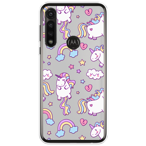 Силиконовый чехол на Motorola Moto G Power 2020 / Моторола Мото G Пауэр 2020 Sweet unicorns dreams, прозрачный силиконовый чехол на motorola moto g power 2020 моторола мото g пауэр 2020 небеса