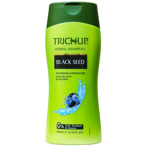 Шампунь Тричап с черным тмином (Trichup Herbal Black Seed Shampoo) для слабых и тусклых волос, 200 мл