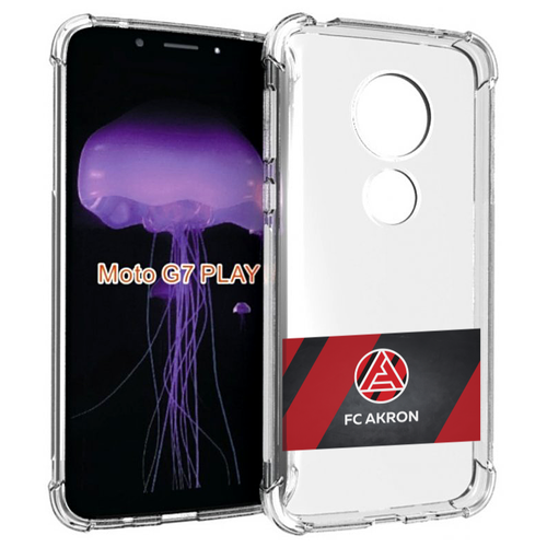 Чехол MyPads фк акрон тольятти мужской для Motorola Moto G7 Play задняя-панель-накладка-бампер чехол mypads фк акрон тольятти мужской для umidigi bison gt задняя панель накладка бампер