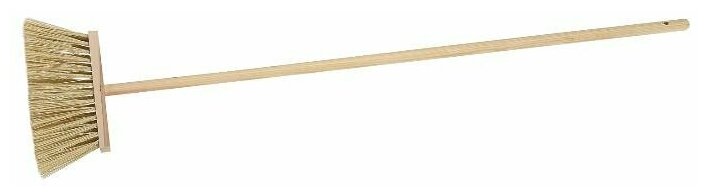 Метла ЗУБР с деревянной ручкой, ПЭТ, 120см, 24см - фотография № 7
