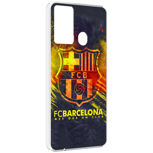 Чехол MyPads FC-Barcelona-Wallpaper-3 для ITEL P37 / ITEL Vision 2S задняя-панель-накладка-бампер