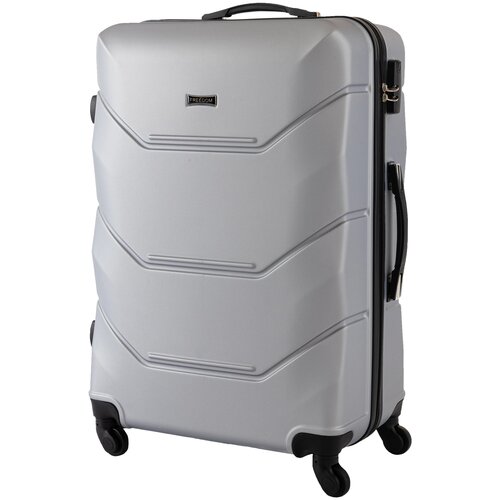 Пластиковый чемодан FREEDOM на 4-х колесах/Багаж/Средний M/66Л/Прочный и легкий ABS-пластик/