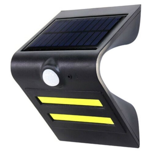 Солнечный светодиодный светильник HRS на стену (Черный)