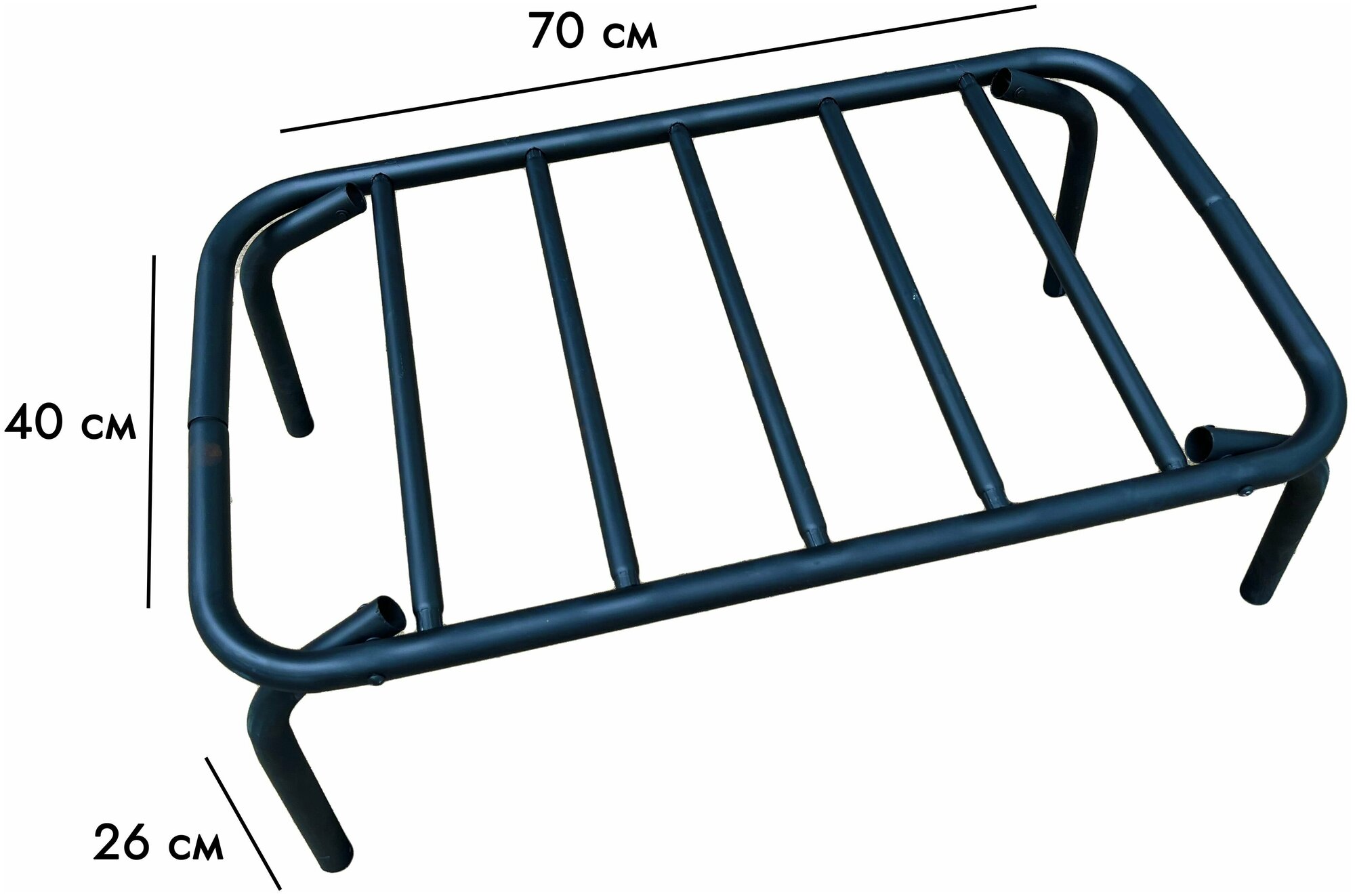 Решетка для костра усиленная/ Складная решетка подставка гриль 70-40-26 см