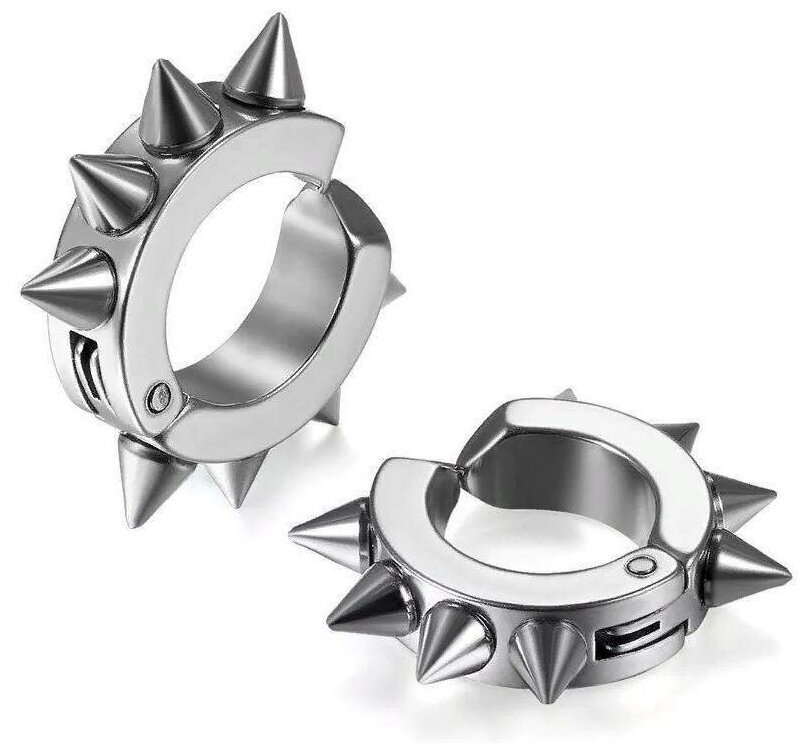 Серьги клипсы Spikes