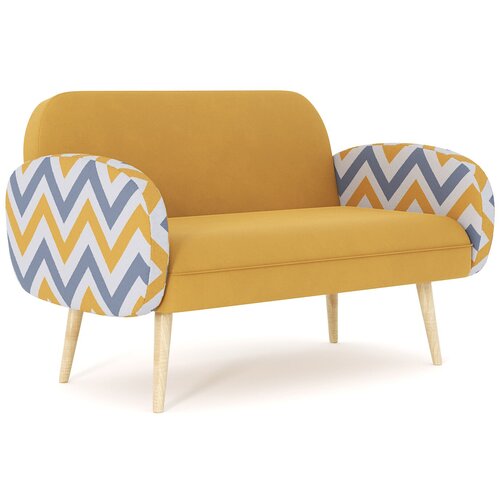 Диван Бержер зигзаг желтый 22490₽