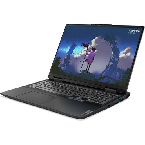 Ноутбук LENOVO IdeaPad Gaming 3 16IAH7 16 Intel Core i5-12450H RAM 16Гб SSD 512Гб RTX 3060 6Гб ENGRUS без ОС Onyx Grey 26 кг 82SA0080RM 12289500₽