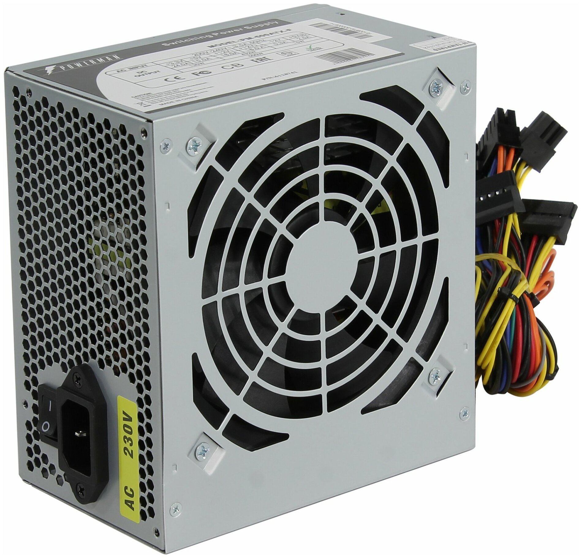 Блок питания 500 Вт ATX POWERMAN PM-500ATX-F 120 мм (6118741)