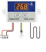 Терморегулятор Varmel XH-W3001 электронный с датчиком 220В для инкубаторов, брудеров, морозильных/сушильных камер