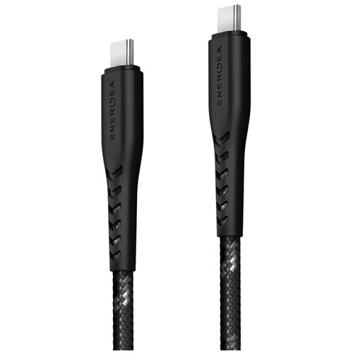 Кабель EnergEA NyloFlex Type-C на Type-C 5A (1.5 м), черный кабель energea fibratough usb c hdmi 4k 2 м цвет черный cbl ftc4hd blk200