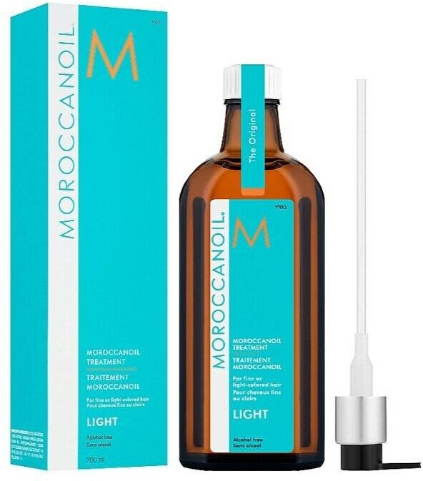 Moroccanoil Oil Light Treatment for Blond or Fine Hair - Восстанавливающее и защищающее несмываемое масло для светлых или тонких волос 200 мл