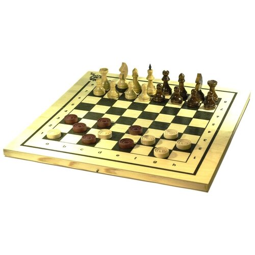 Игра 2 в 1 Шахматы, шашки арт. С-11а/В-6/ШК-24 (415*215*34) /10