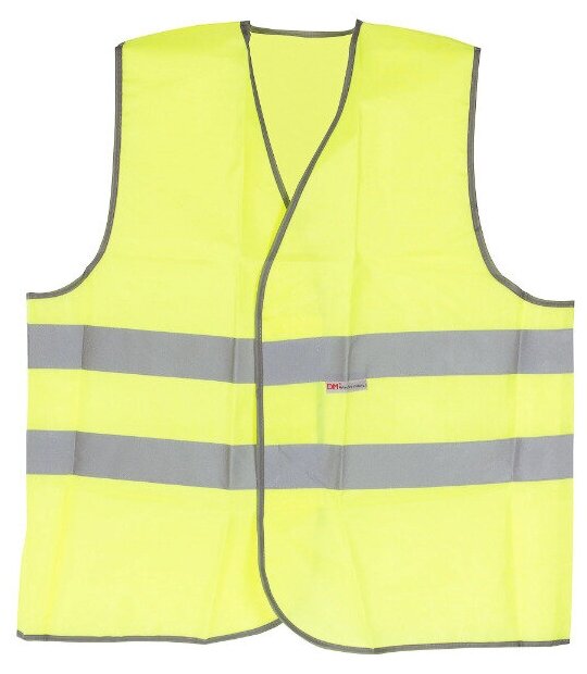 Жилет сигнальный размера 56-58 поможет избежать аварийных ситуаций на дороге для водителя износостойкий полиэфир цвет лимонный. Рекомендован для использования в личных и профессиональных целях