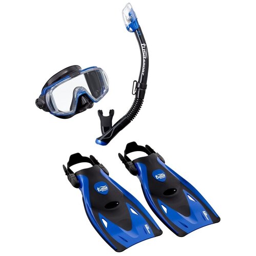 Комплект маска трубка ласты TUSA Sport Black Series UP-3521 р.L (40-46) синий