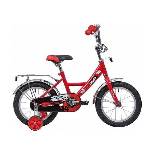 Велосипед 14 детский Novatrack Urban 2020 количество скоростей 1 рама сталь 9 красный 706900₽