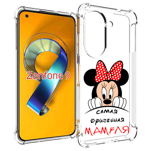 Чехол MyPads Самая лучшая мамуля Мини Маус для Asus Zenfone 9 (AI2202) задняя-панель-накладка-бампер чехол mypads самая лучшая мамуля мини маус для oppo reno 9 reno 9 pro задняя панель накладка бампер