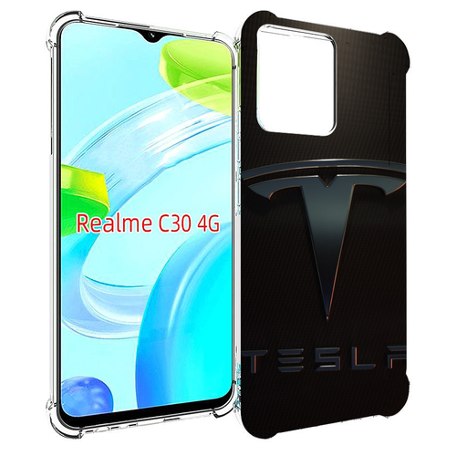 Чехол MyPads tesla тесла 3 для Realme C30 4G / Narzo 50i Prime задняя-панель-накладка-бампер чехол mypads tesla тесла 3 для xiaomi redmi 11 prime 4g задняя панель накладка бампер