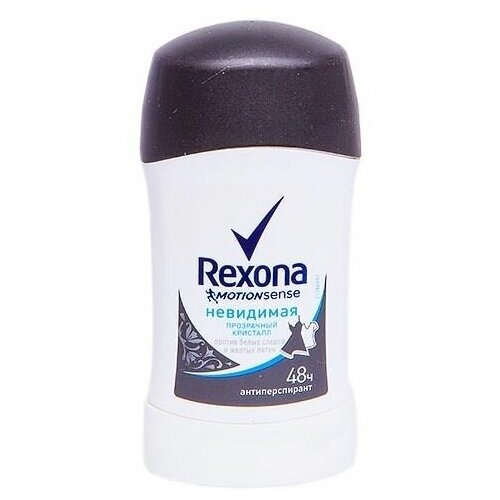 REXONA Антиперспирант-стик Невидимая Прозрачный кристалл 40 мл