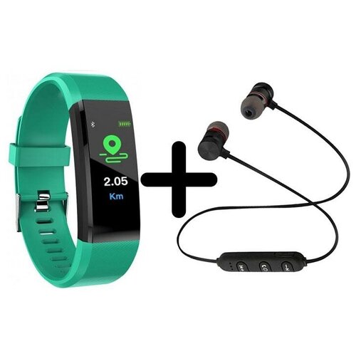 Умные часы BandRate Smart MSGM115115PLBG-SET1 с беспроводными наушниками мониторингом сна секундомером 260000₽