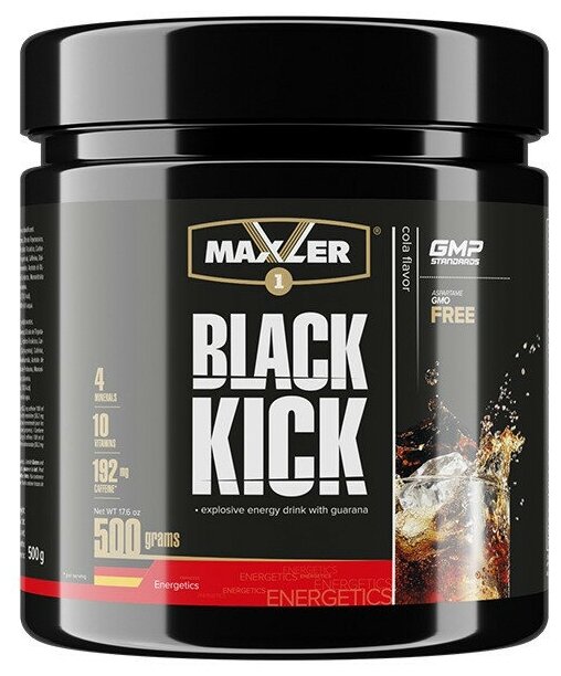 Кофеин MAXLER Black Kick 500 г, Кола