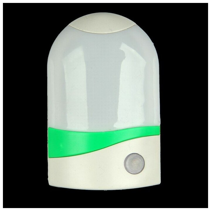 Ночник с датчиком освещенности, 4_LED х 1 Вт, 9 см B (220В) пластик микс./В упаковке шт: 1 - фотография № 1