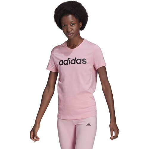Футболка adidas, хлопок, размер M INT, розовый