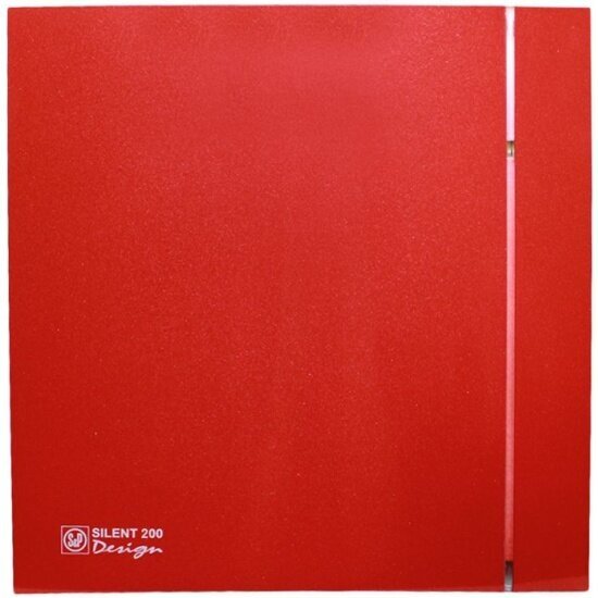 Вентилятор вытяжной Soler&palau Soler & Palau SILENT-200 CZ RED DESIGN-4C