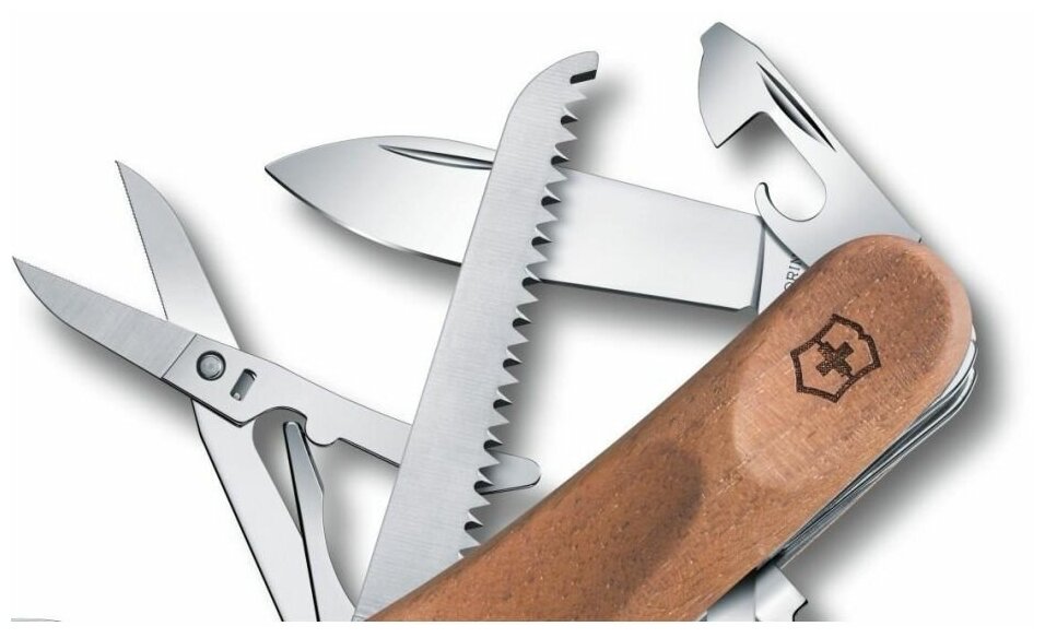 Нож перочинный Victorinox EvoWood 17 (2.3911.63) 85мм 13функций дерево карт.коробка - фото №13