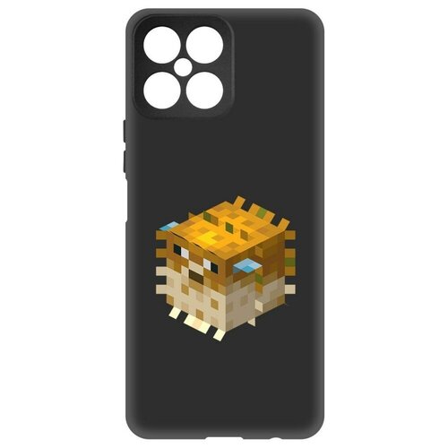 Чехол-накладка Krutoff Soft Case Minecraft-Иглобрюх для Honor X30i черный чехол накладка krutoff soft case minecraft гигант для honor x30i черный