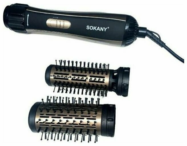 Фен-щетка для волос SOKANY/SD-903/2 насадки/мощность 1000 ВТ/для укладки волос/черный - фотография № 9